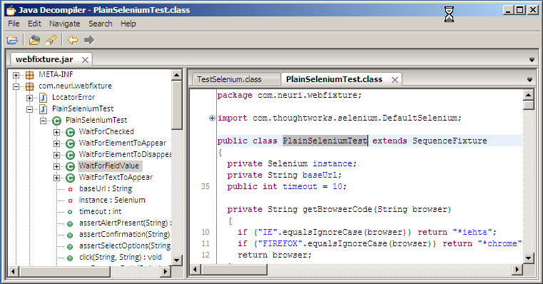 Java Decompiler screenshot